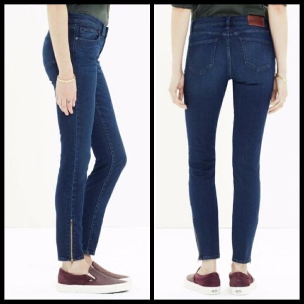💕MADEWELL💕 Skinny Skinny Zip Jeans Edgewater - Picture 2 of 15